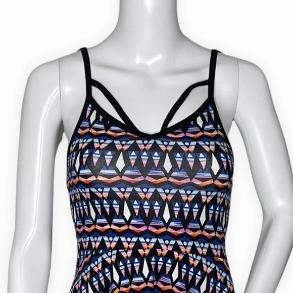 Victoria's Secret Pink Dress Womens XS‎ Black White Geometric Strappy Skater Y2K - Picture 4 of 7